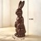 Easter Decorations - 14.5" Easter Bunny Figurine - Easter Decorations for Home - Standing Ceramic Easter Bunny Decor for Mantel Tabletop Porch Lawn Yard Spring Home Indoor Outdoor